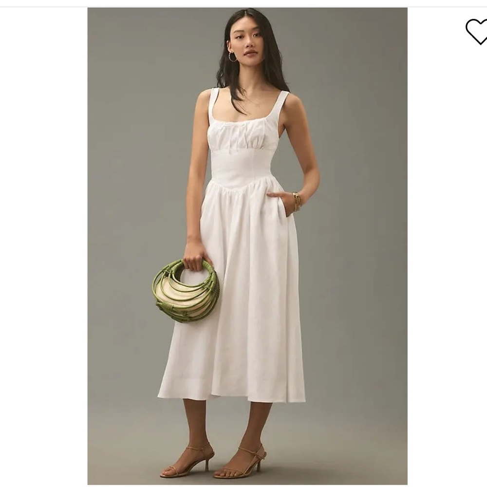 New Reformation Balia Linen Dress - Picture 1 of 9